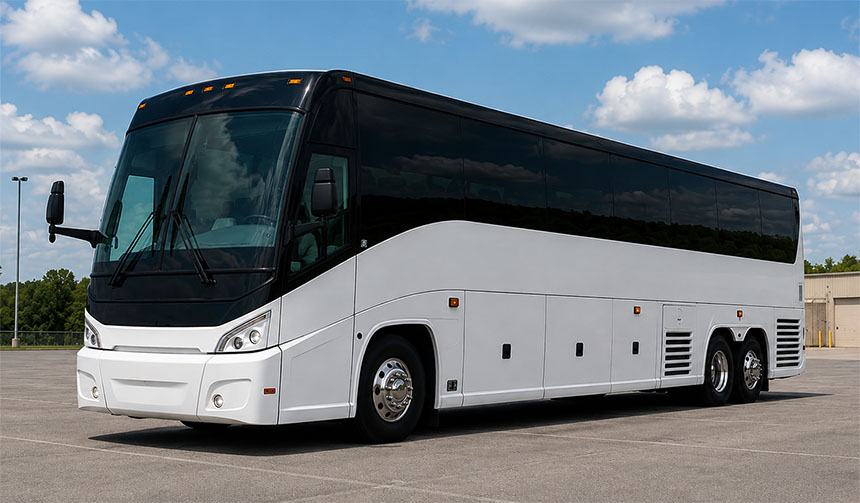 56-passenger charter bus available in Ramapo, NY
